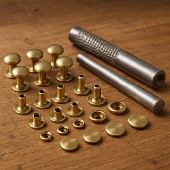 Perçin seti — tezgâh üzerinde