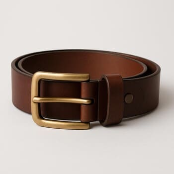 Klasik kemer — fırçalı pirinç toka