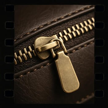 Cüzdan fermuar hattı ve çekme ucu