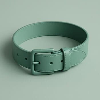 Celadon vurgulu kemer — pürüzsüz yüzey