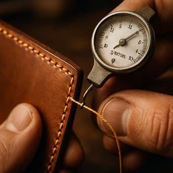 İplik gerilimi ölçümü — yakın plan