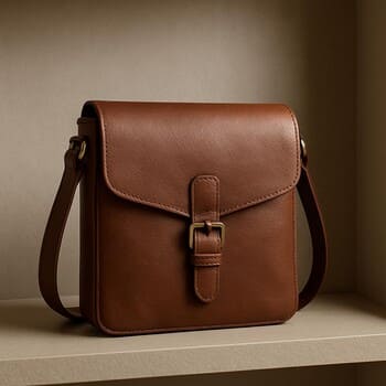 İnce siluetli kapaklı şehir çantası