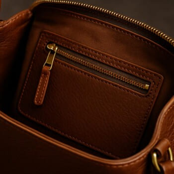 Çanta iç cep detayı