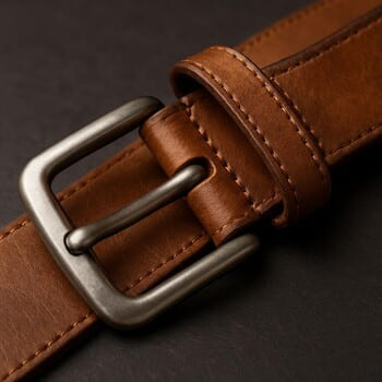 Kemer ve toka — yakın plan