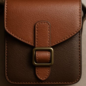 Kapaklı omuz çantası — üstten görünüm