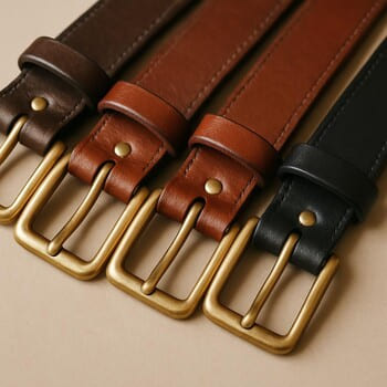 Pirinç tokalı kemerler — dizi halinde